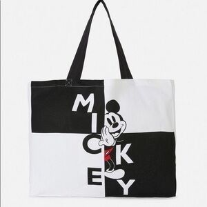 Disney Mickey Mouse 100% Organic Cotton Large Color Block Tote Shopper